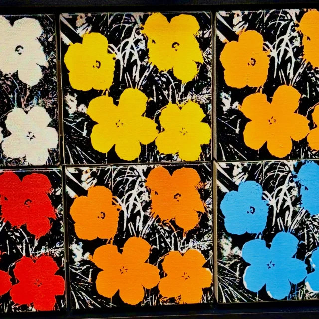 Andy Warhol - Flowers - Sotheby’s Auction House…

#samsunshine
#cinema 
#fashion 
#music 
#art 

Andy Warhol - Flowers [Six Works] - i, ili, iv and vi: signed with the artist's initials and dated 64 (on the overlap) il and v: signed and dated 64 (on the overlap) acrylic and silkscreen ink on canvas, in 6 parts each: 5 by 5 in. - 1964.
© Photo by Sam Sunshine 2026
-