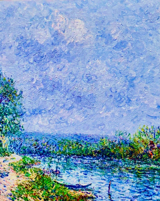 Gustave Loiseau - Bord De Rivière, La Seine À Porte Joie - Christies Auction New York...

#samsunshine
#cinema 
#fashion 
#music 
#art 

Gustave Loiseau - Bord De Rivière, La Seine À Porte Joie - oil on canvas - artist signature - circa 1900
© Photograph by Sam Sunshine at Christies New York 2026
-